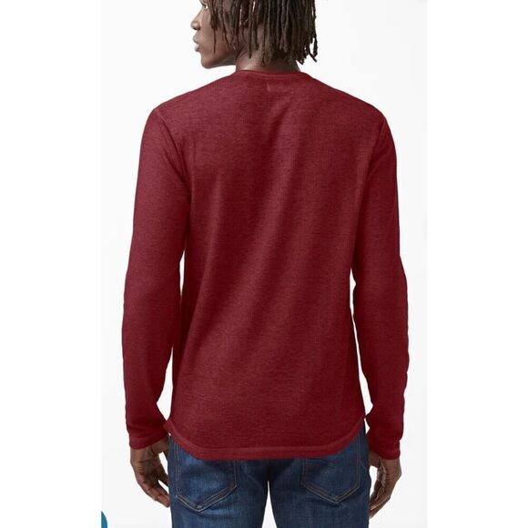 BUFFALO David Bitton - 🎉HP🎉NWT - M Sz M “Kipat” Long Sleeve Henley Top/Dark Red - Picture 2 of 16